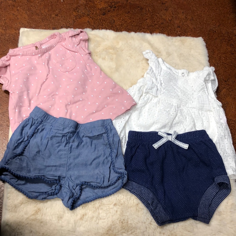 Little girls 2tops and bottoms size‎ 12 months